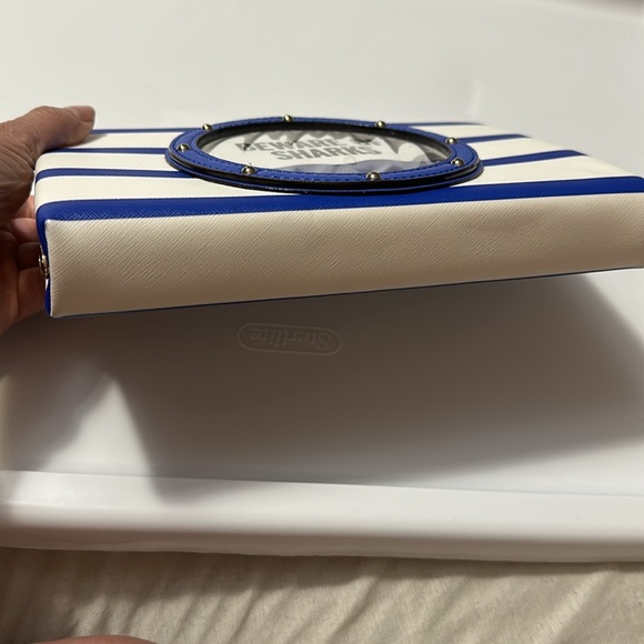 🦈🦈Kate Spade Emanuelle NWOT-Beware Of Sharks Shoulder Bag /Clutch Bag 🦈 - Picture 5 of 8